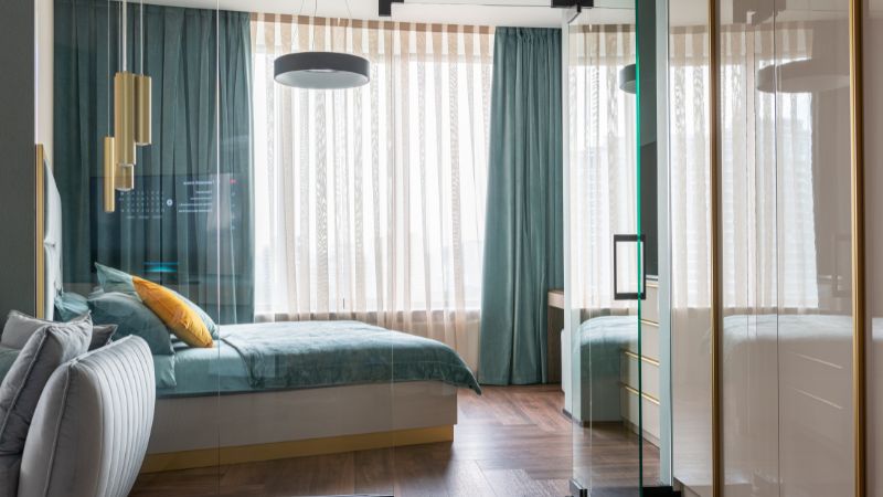 What fabrics are used for curtains?
